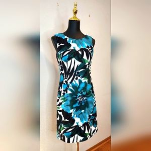 Connected Womens Multi Colored Floral Dress